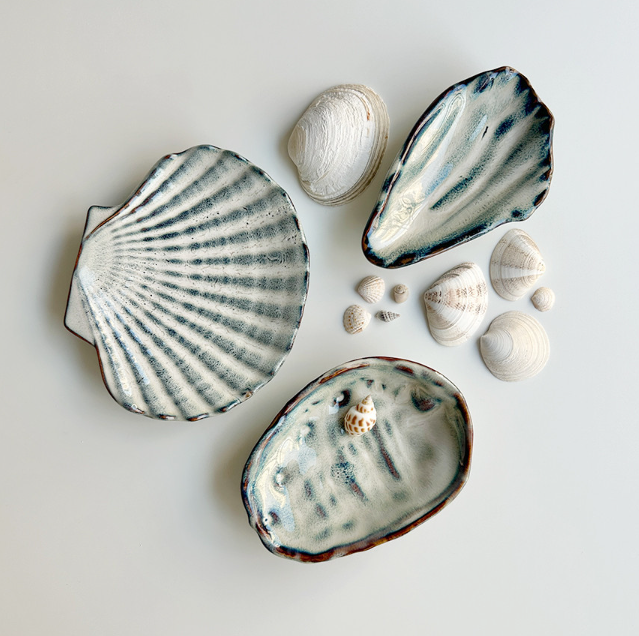 Scallop Side Plate 3 Colours 16cm