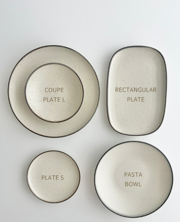 Creta Ivory Series Plate (5 Types)