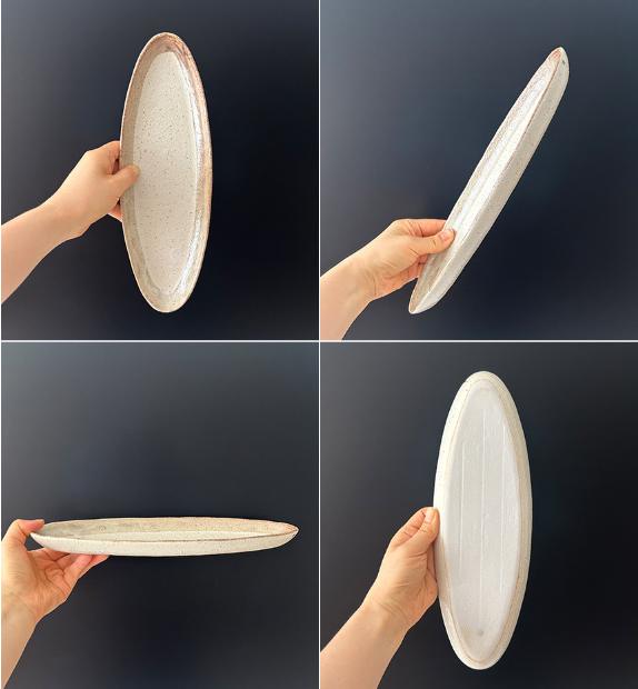 Yuragi  Natural Oval Plate 32cm