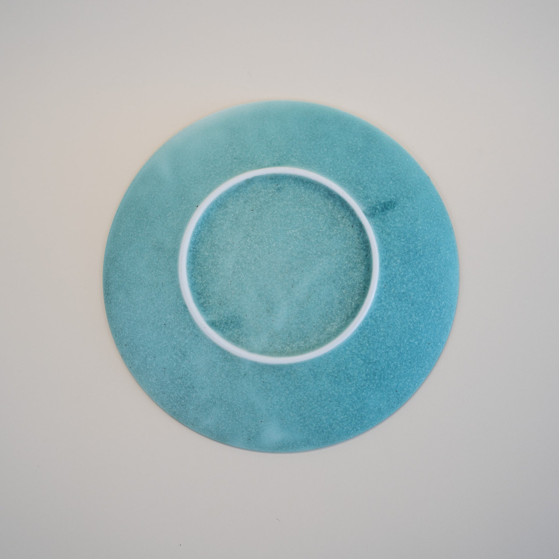 Aqua Green Round Plate 25 Cm