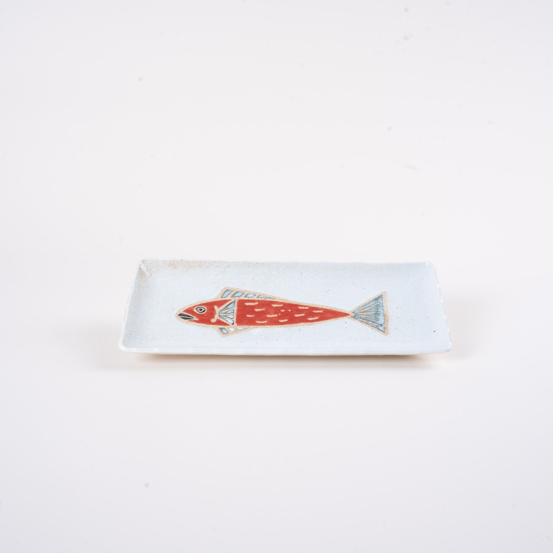 Shikaku  Illustration Long Rectangular Plate 27.5cm
