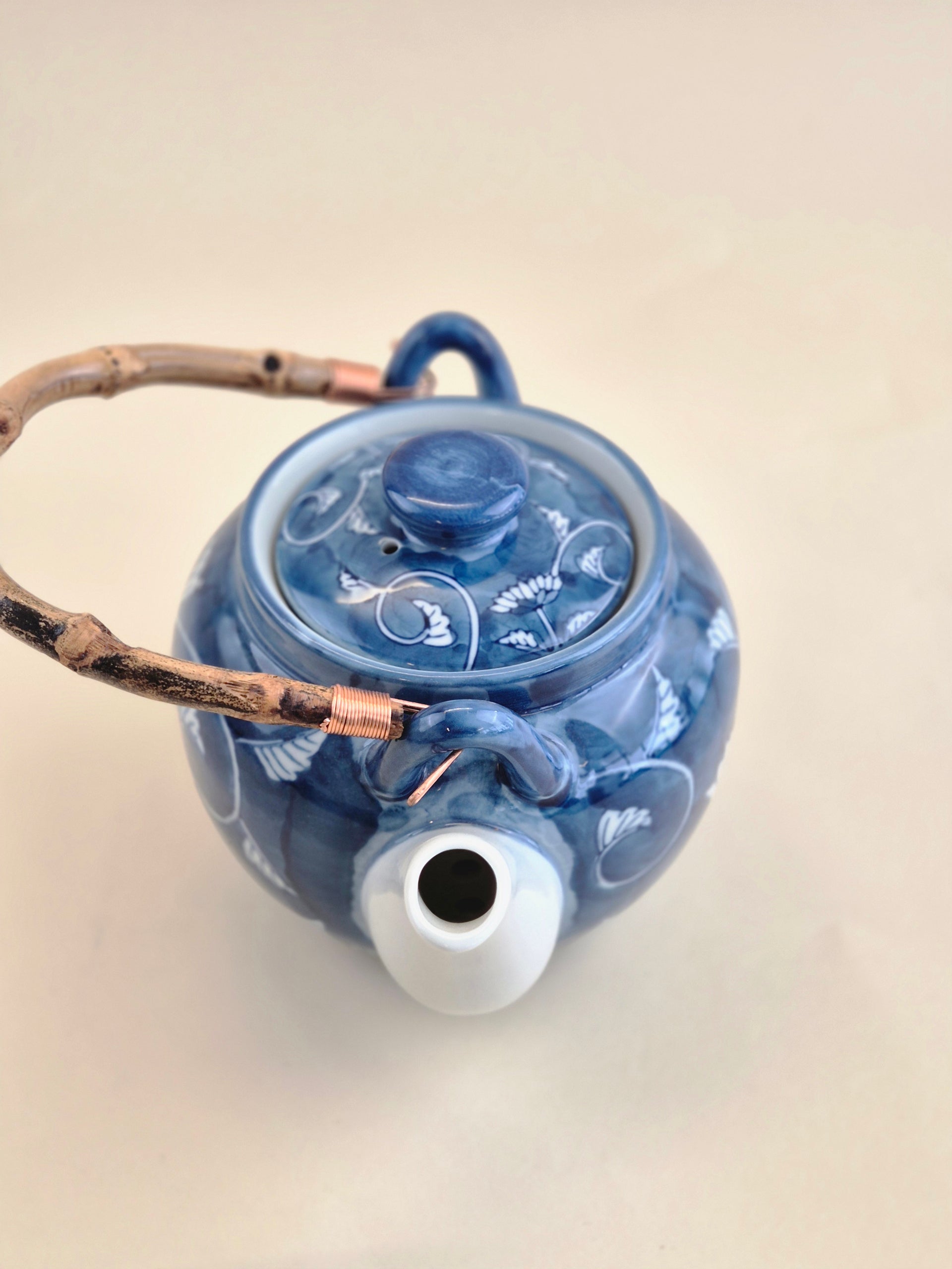 Blue & White Chrysanthemum Teapot