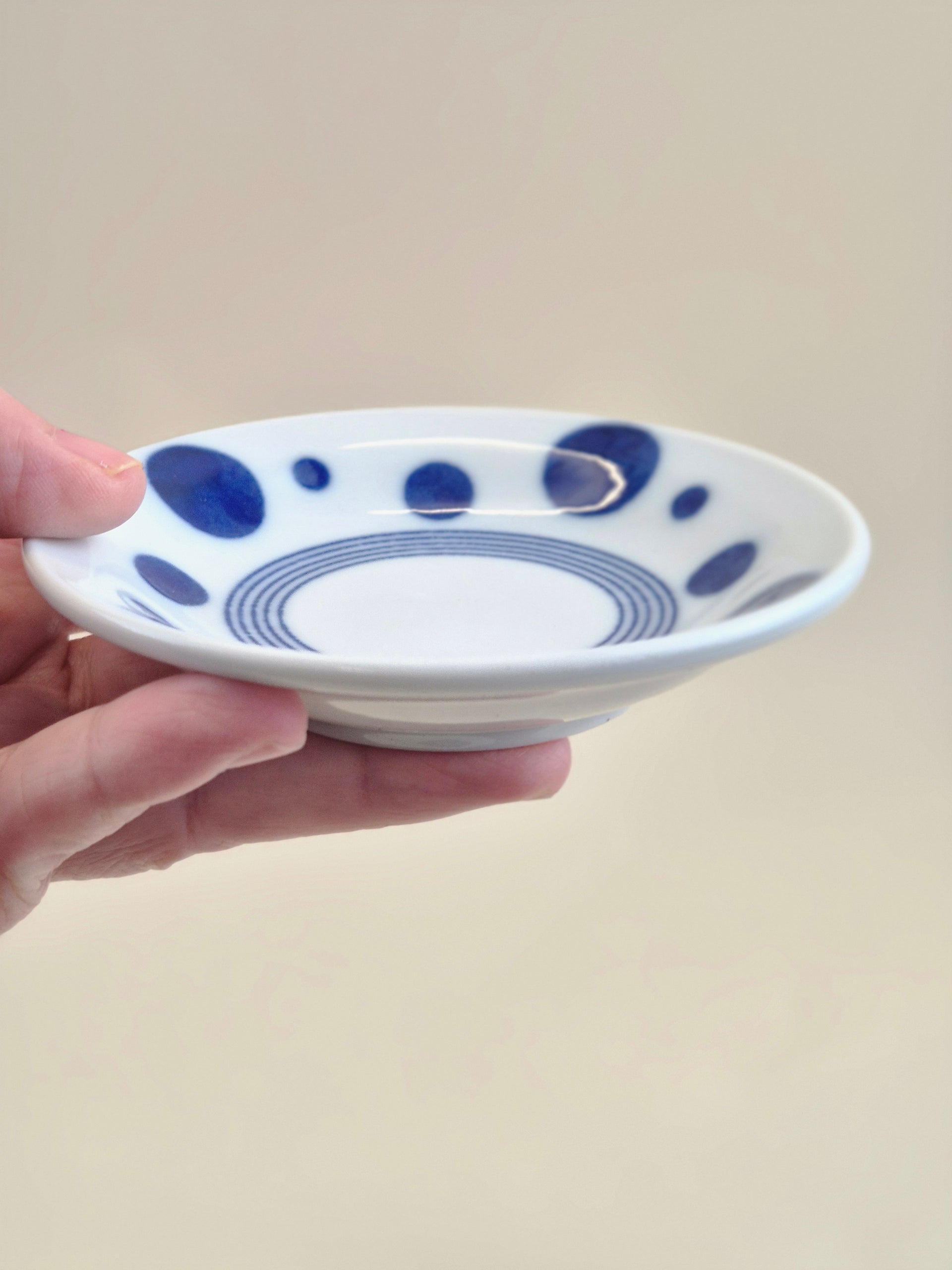 Japanese Style Mini Plate Dot 10cm