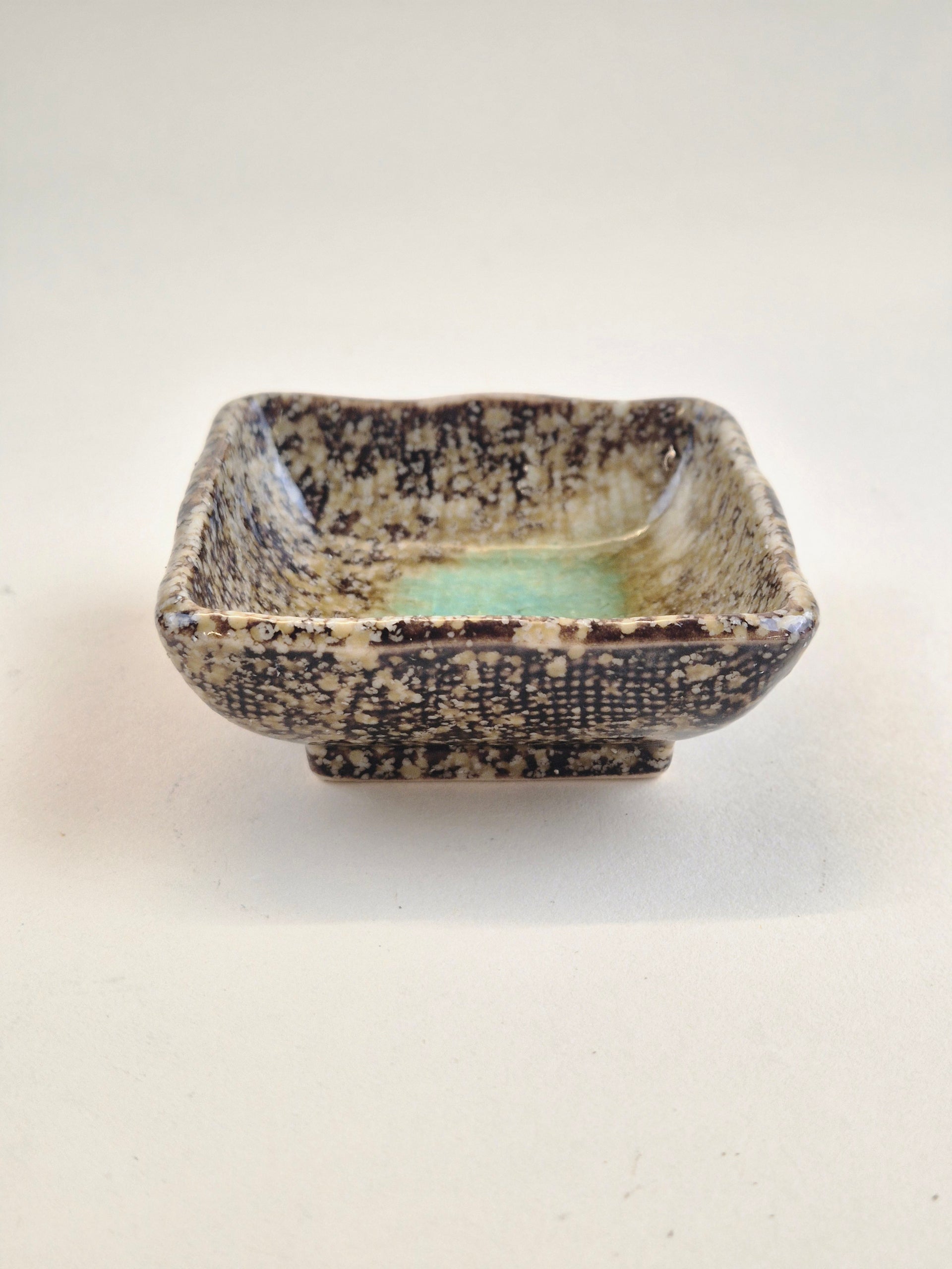 Square Mini Sauce Bowl Brown 7.5cm