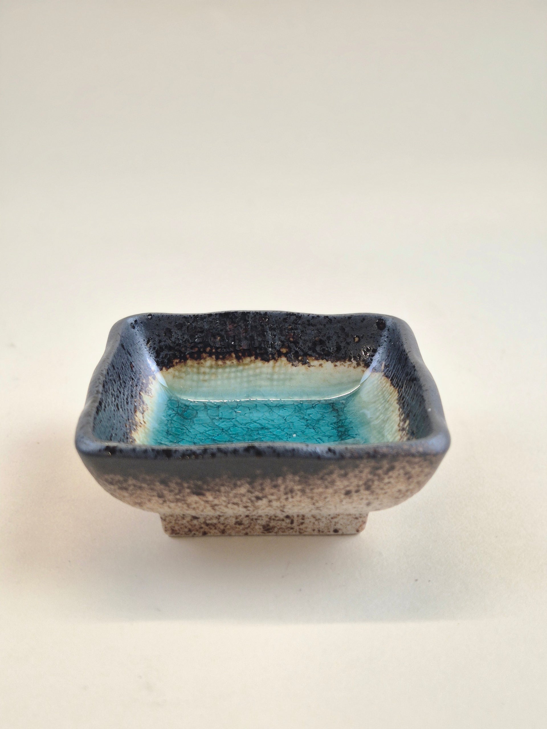 Square Mini Sauce Bowl Turquoise 7.5cm
