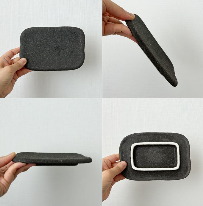 Stone Black Plate 3 Sizes